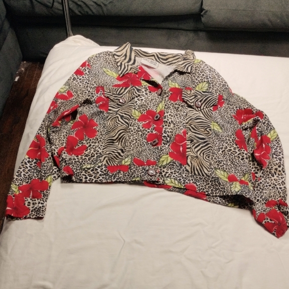 Vintage Nancy Bolen For City Girl Women's Button Up Blouse Size Large - Picture 1 of 12